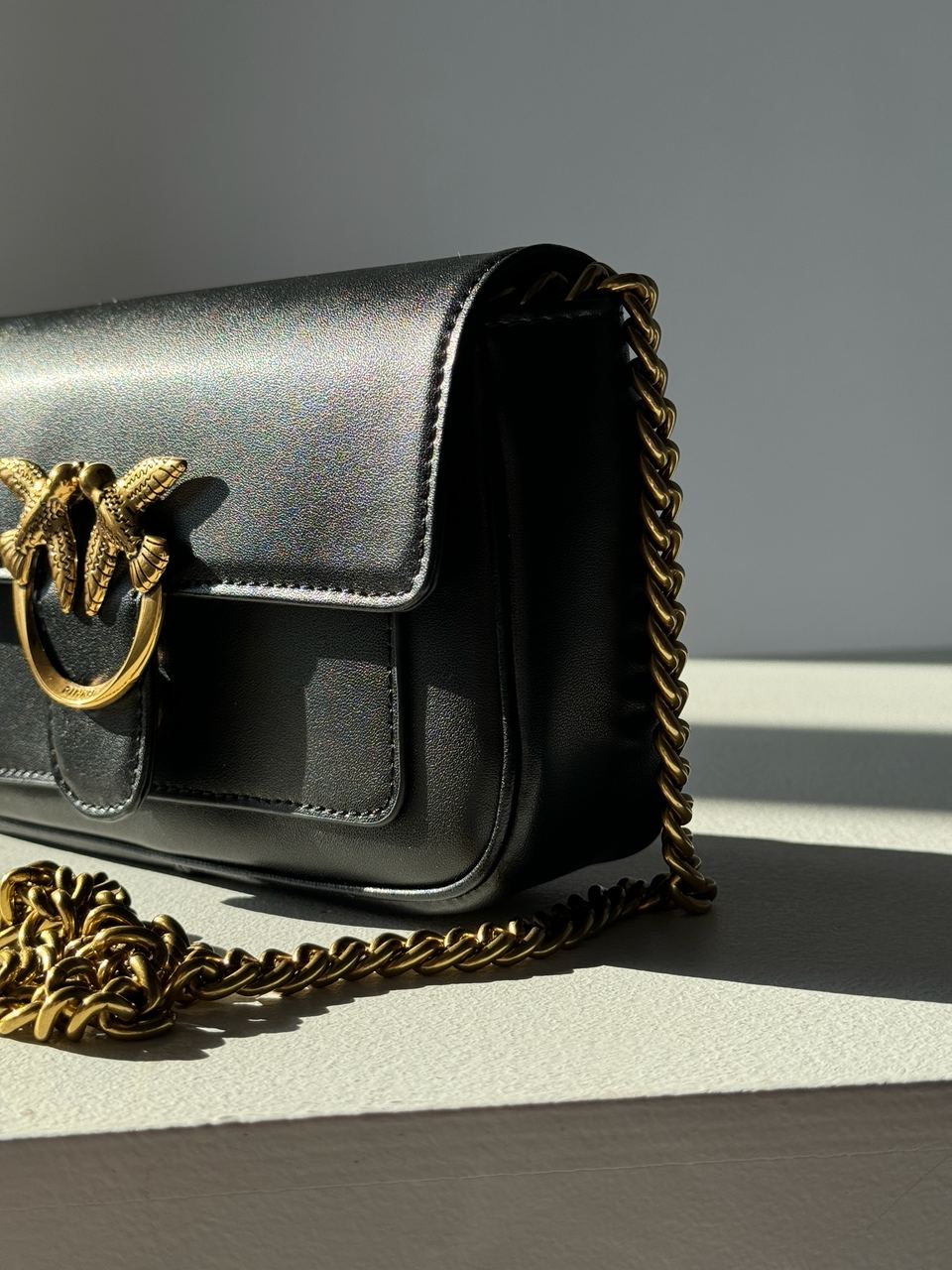 Pinko LoveBag Pocket Simply Black/Antique Gold - 11