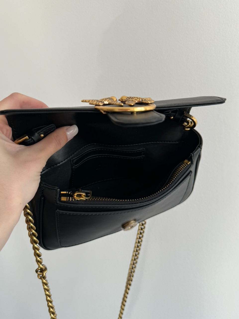 Pinko LoveBag Pocket Simply Black/Antique Gold - 18