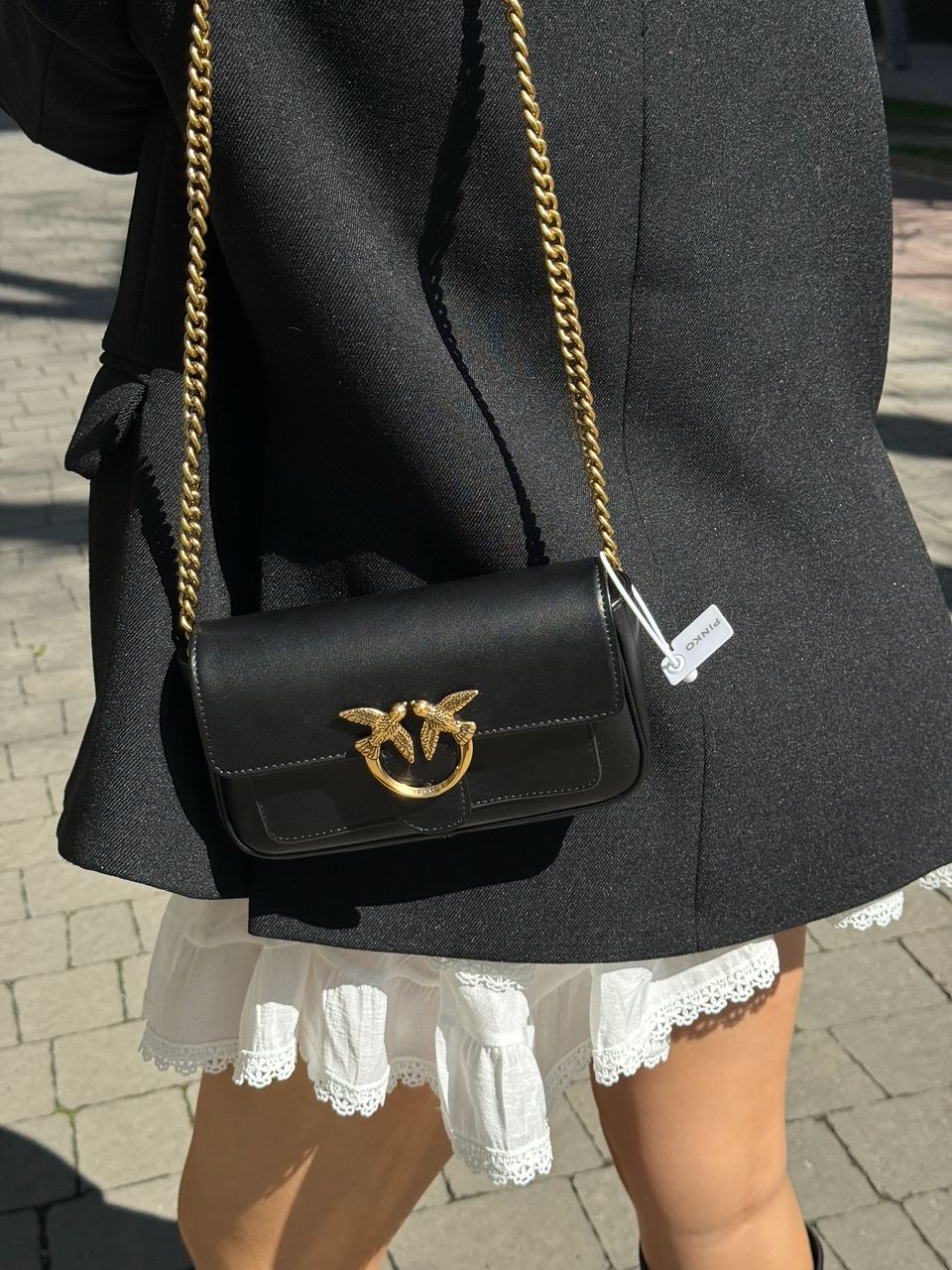 Pinko LoveBag Pocket Simply Black/Antique Gold - 4