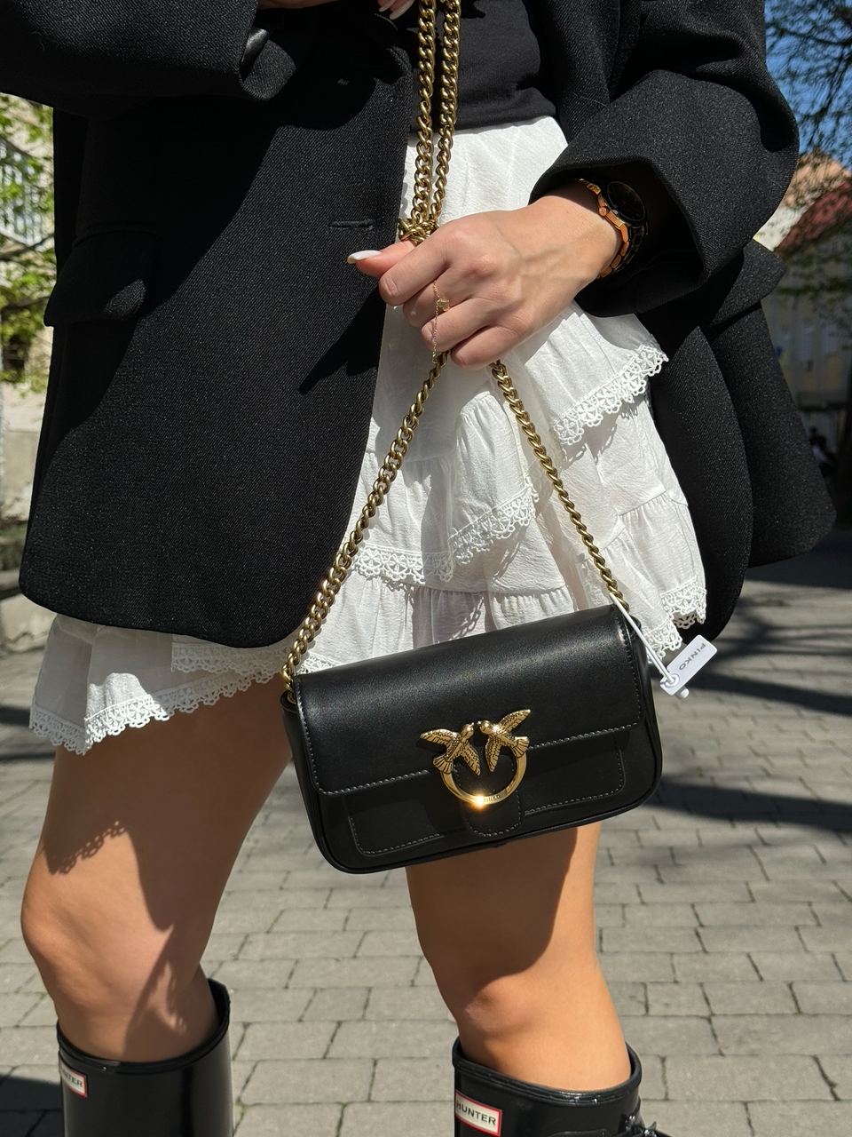 Pinko LoveBag Pocket Simply Black/Antique Gold - 6