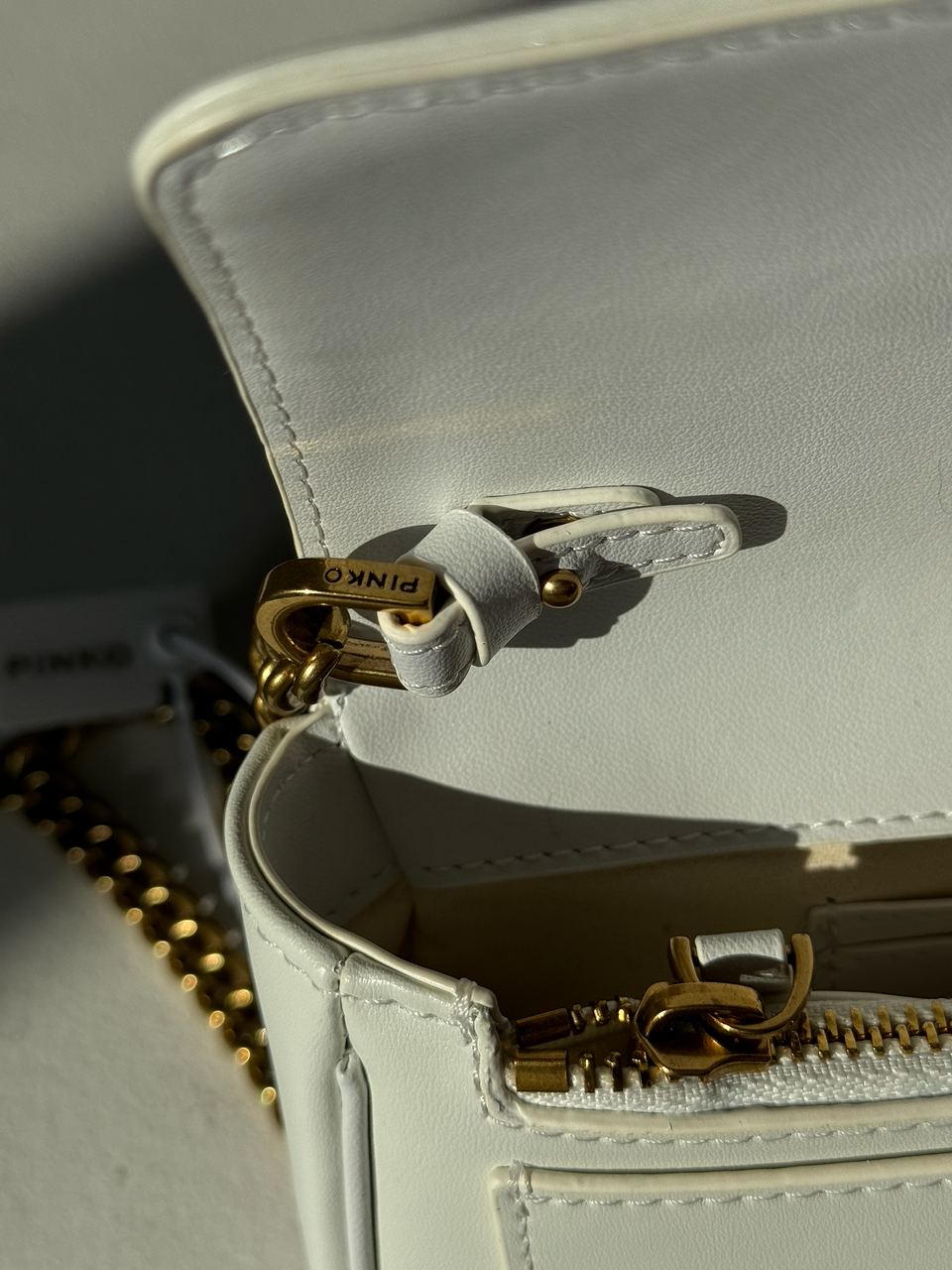 Pinko LoveBag Pocket Simply Cream/Antique Gold - 22