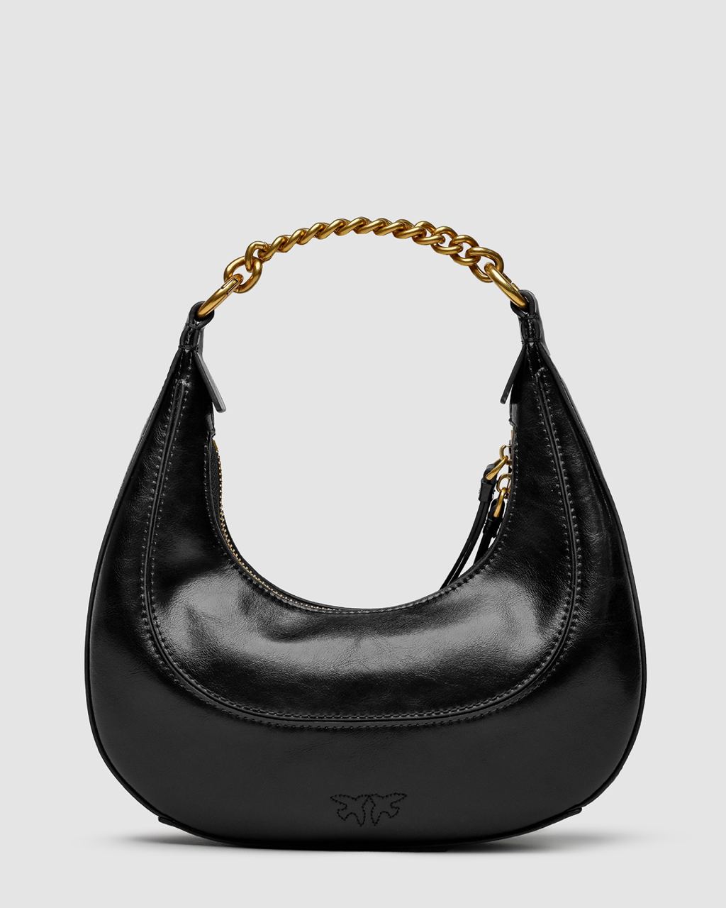 Pinko Mini Brioche Bag Hobo Black - 14