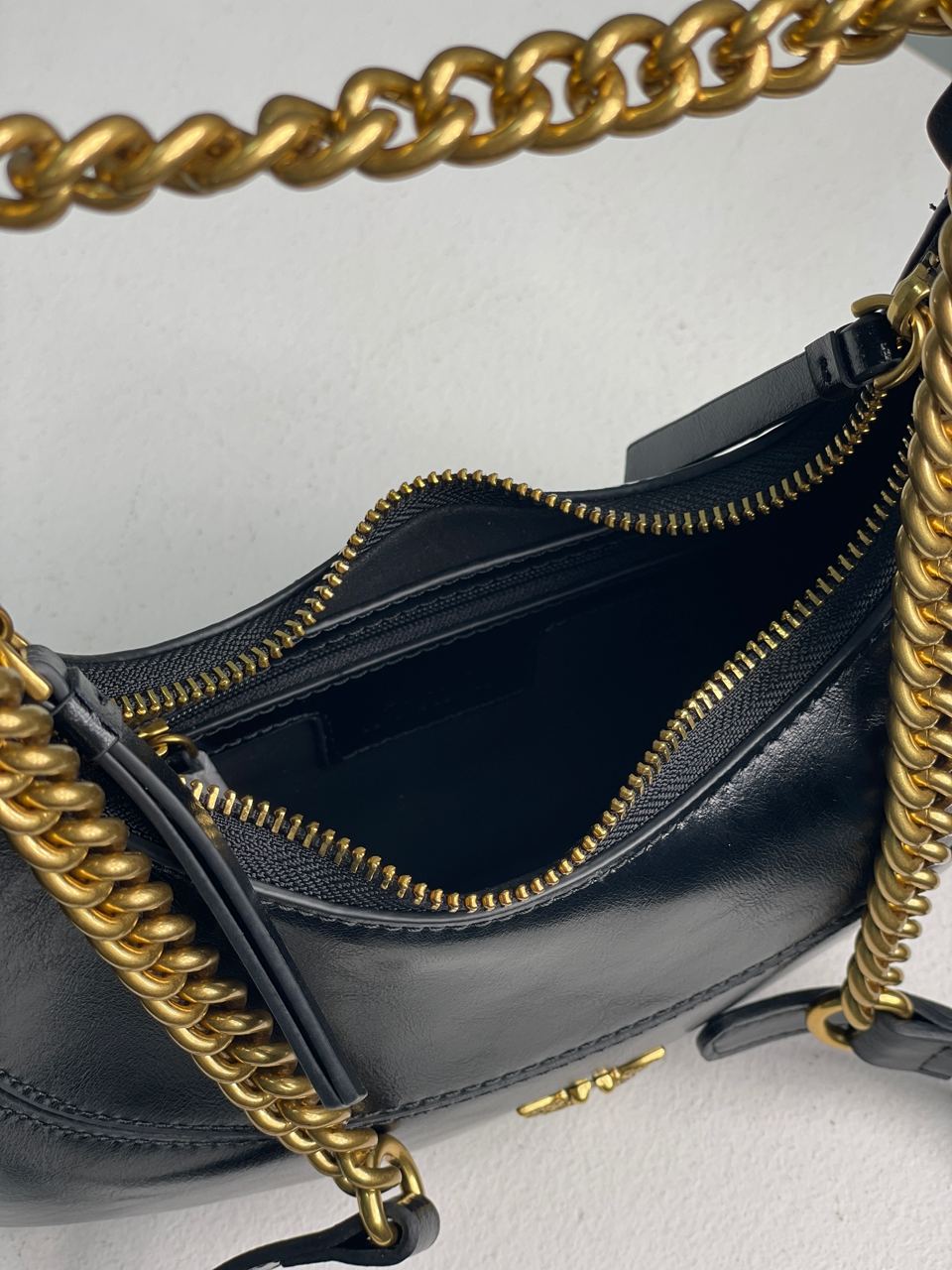 Pinko Mini Brioche Bag Hobo Black - 24