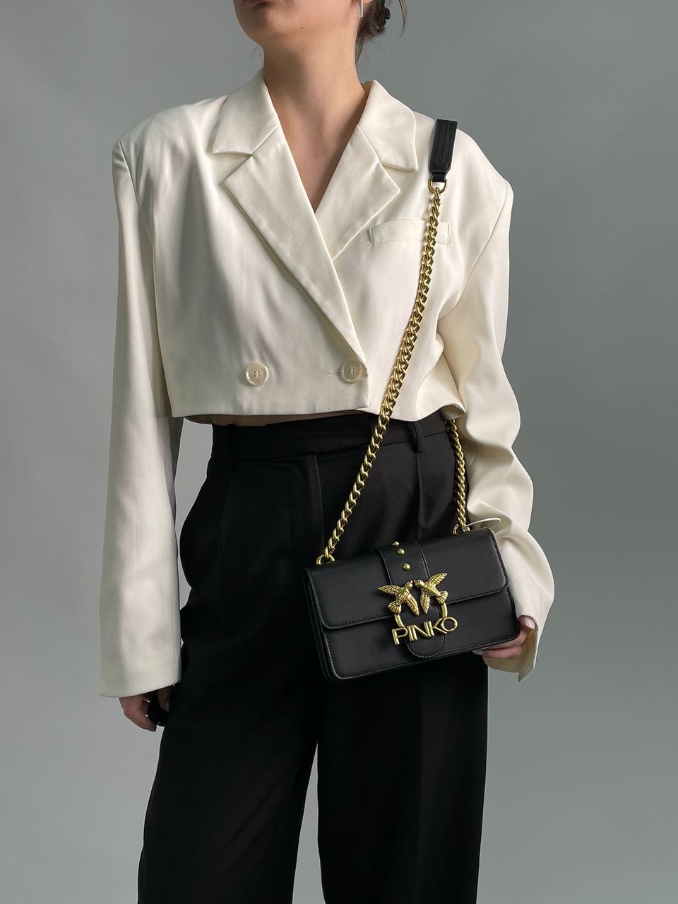 Pinko Mini Love Bag One Simply Black/Gold - 3