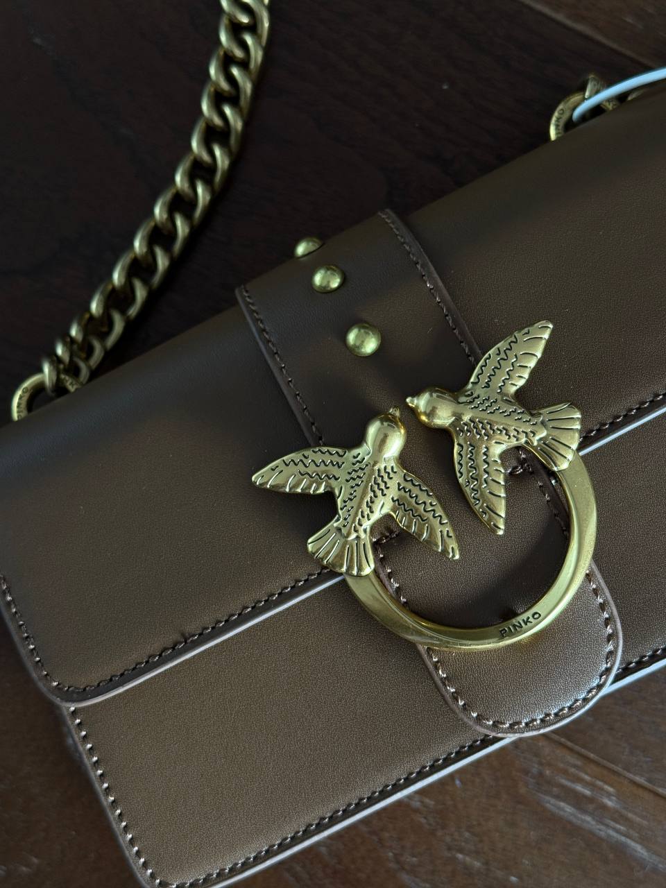 Pinko Mini Love Bag One Simply Brown/Gold - 3