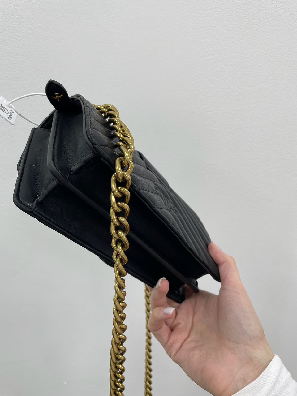 Pinko Mini Love Bag One Simply Puff Black/Gold - 13