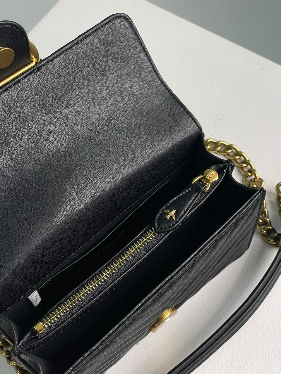 Pinko Mini Love Bag One Simply Puff Black/Gold - 16