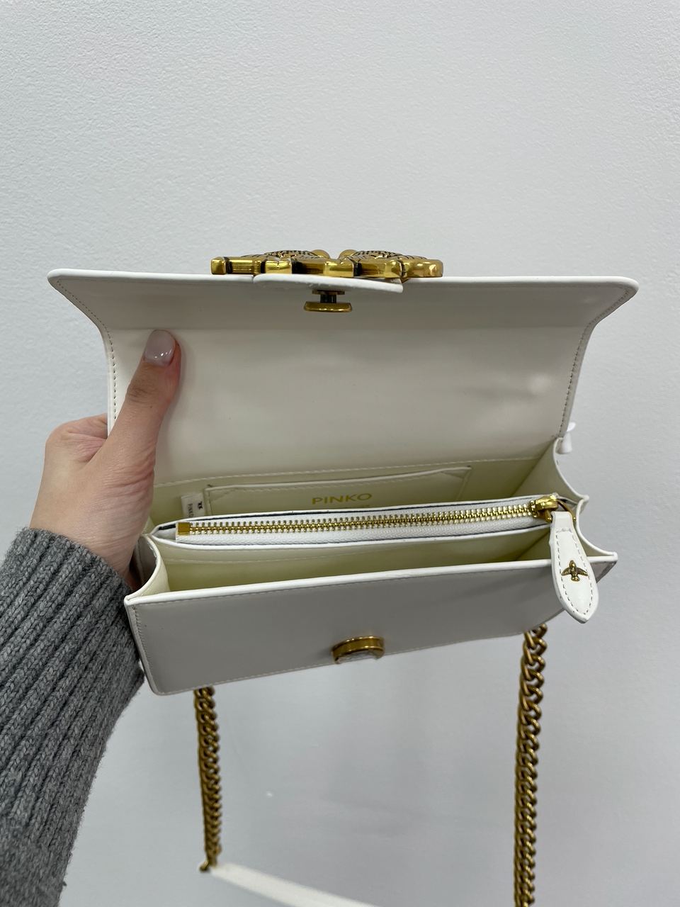 Pinko Mini Love Bag One Simply White/Gold - 15