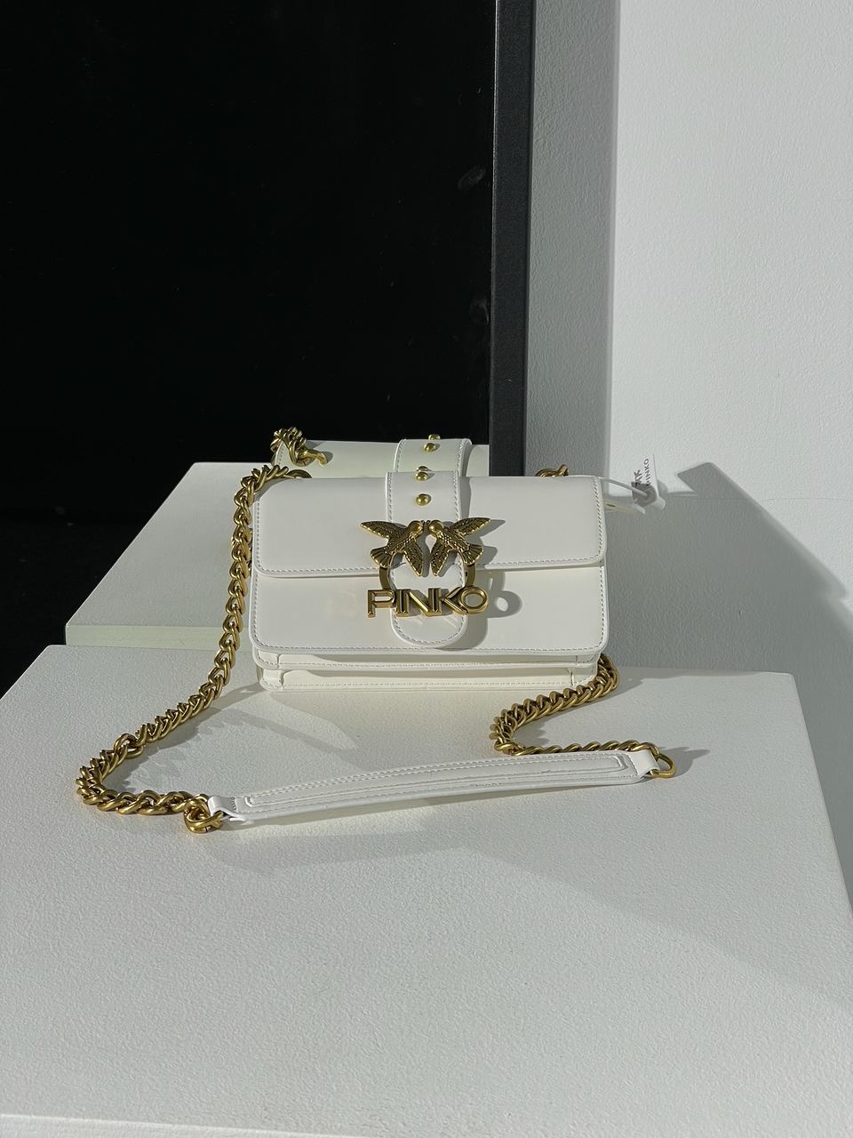 Pinko Mini Love Bag One Simply White/Gold - 3