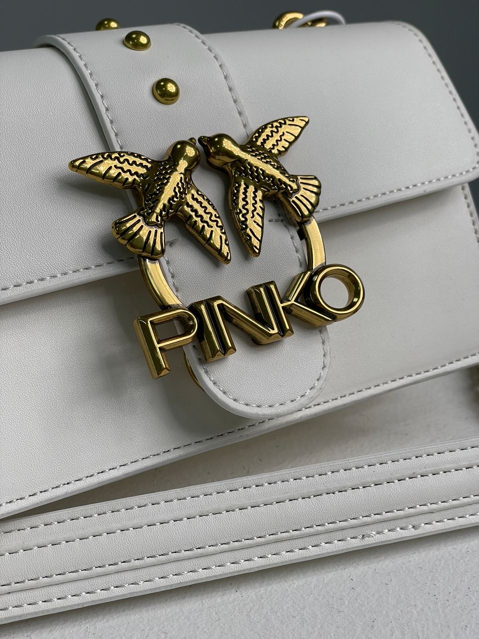 Pinko Mini Love Bag One Simply White/Gold - 8