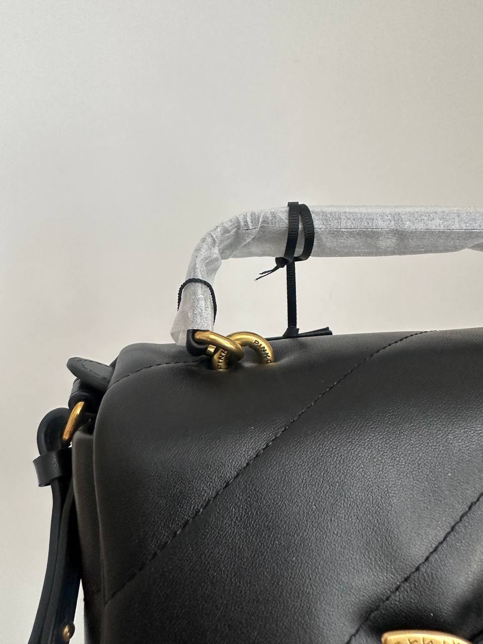 Pinko Mini Love Bag Puff Maxi Quilt Black/Gold - 4