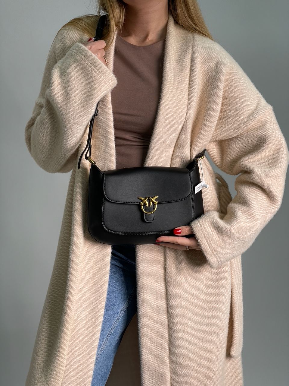 Pinko Mini Love Bag Saddle Simply Black - 5