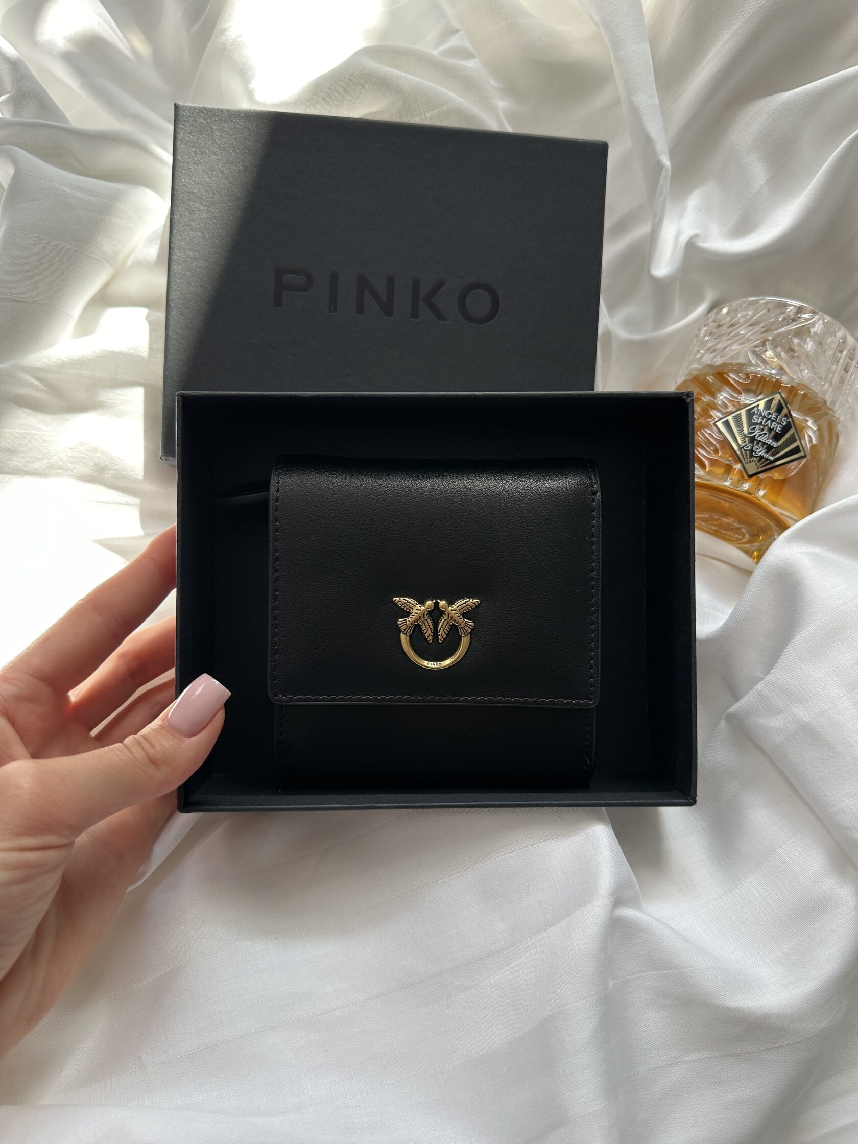 Pinko Small Leather Wallet Black - 3