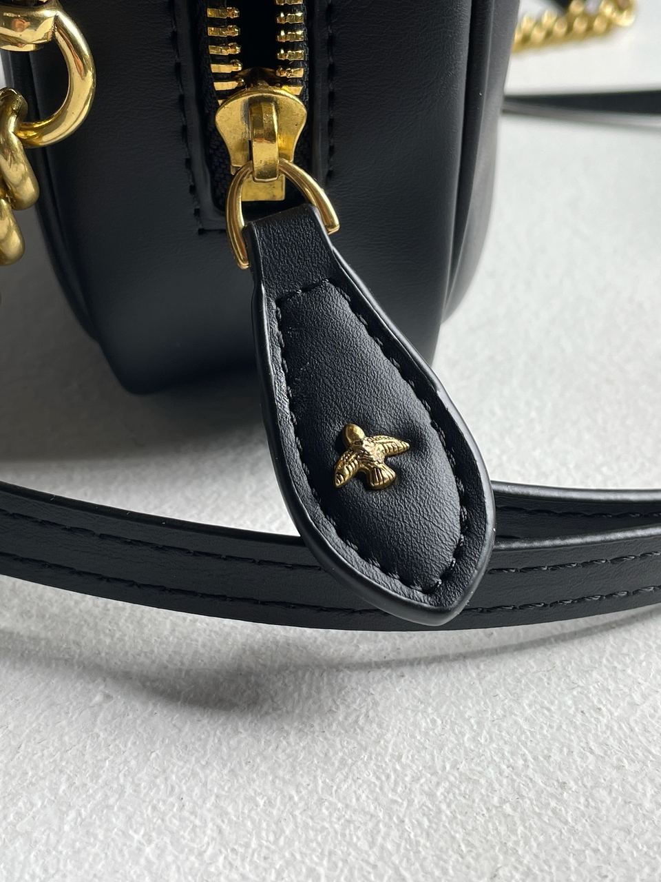 Pinko Square Simply Mini Calfskin Bag Black - 29