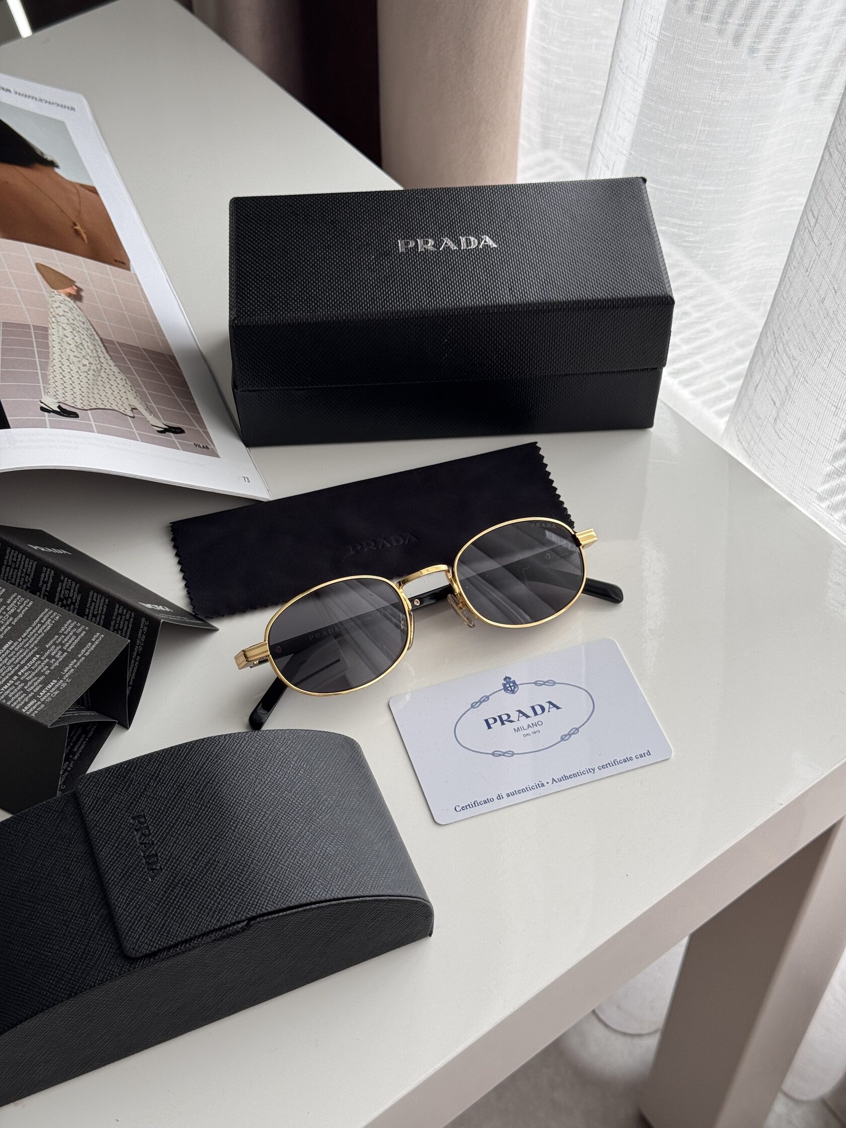 Prada Black/Gold PR B53S ZVN-02C - 2