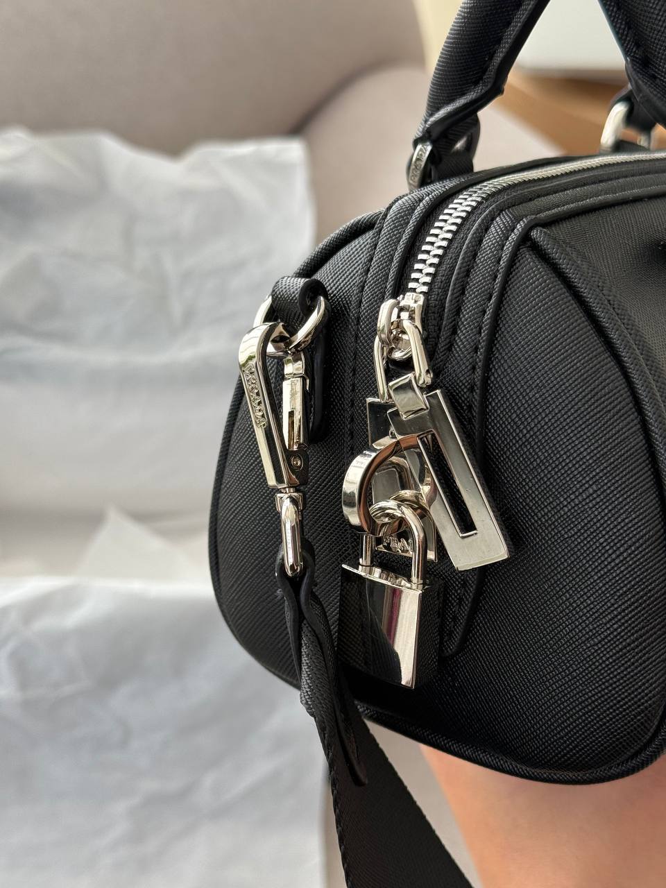Prada Boston Mini Black - 12
