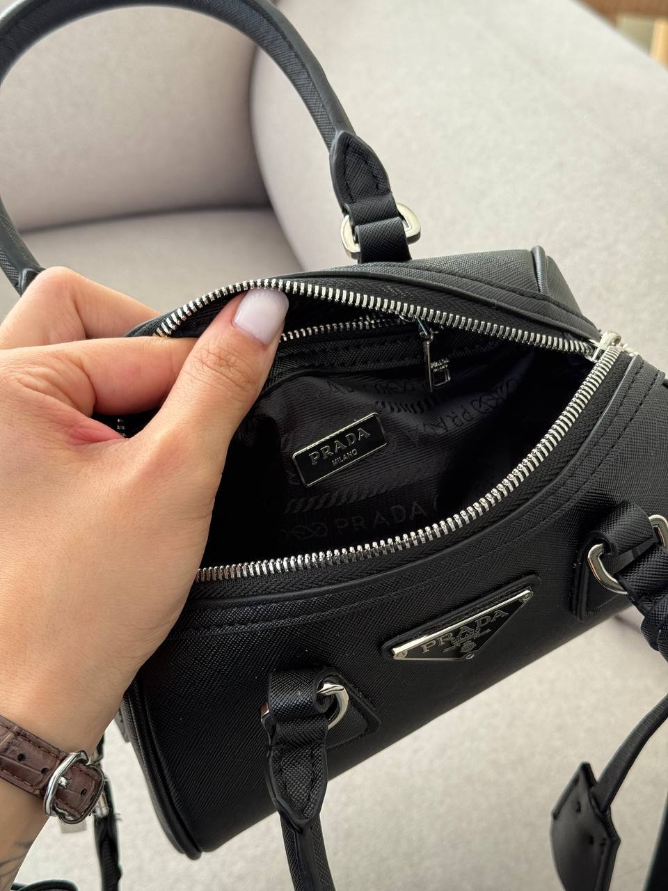 Prada Boston Mini Black - 18