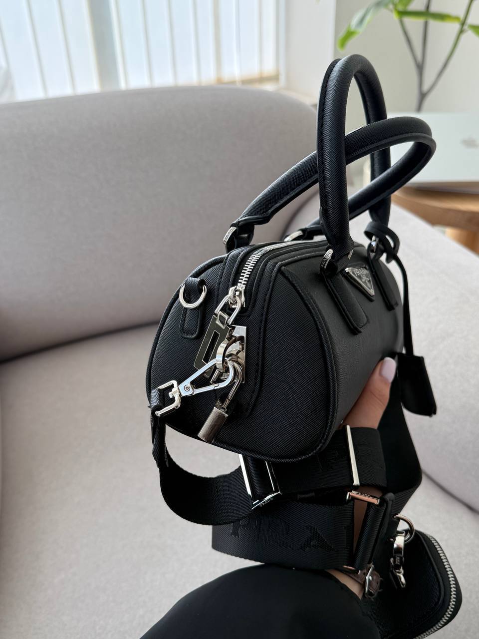 Prada Boston Mini Black - 9