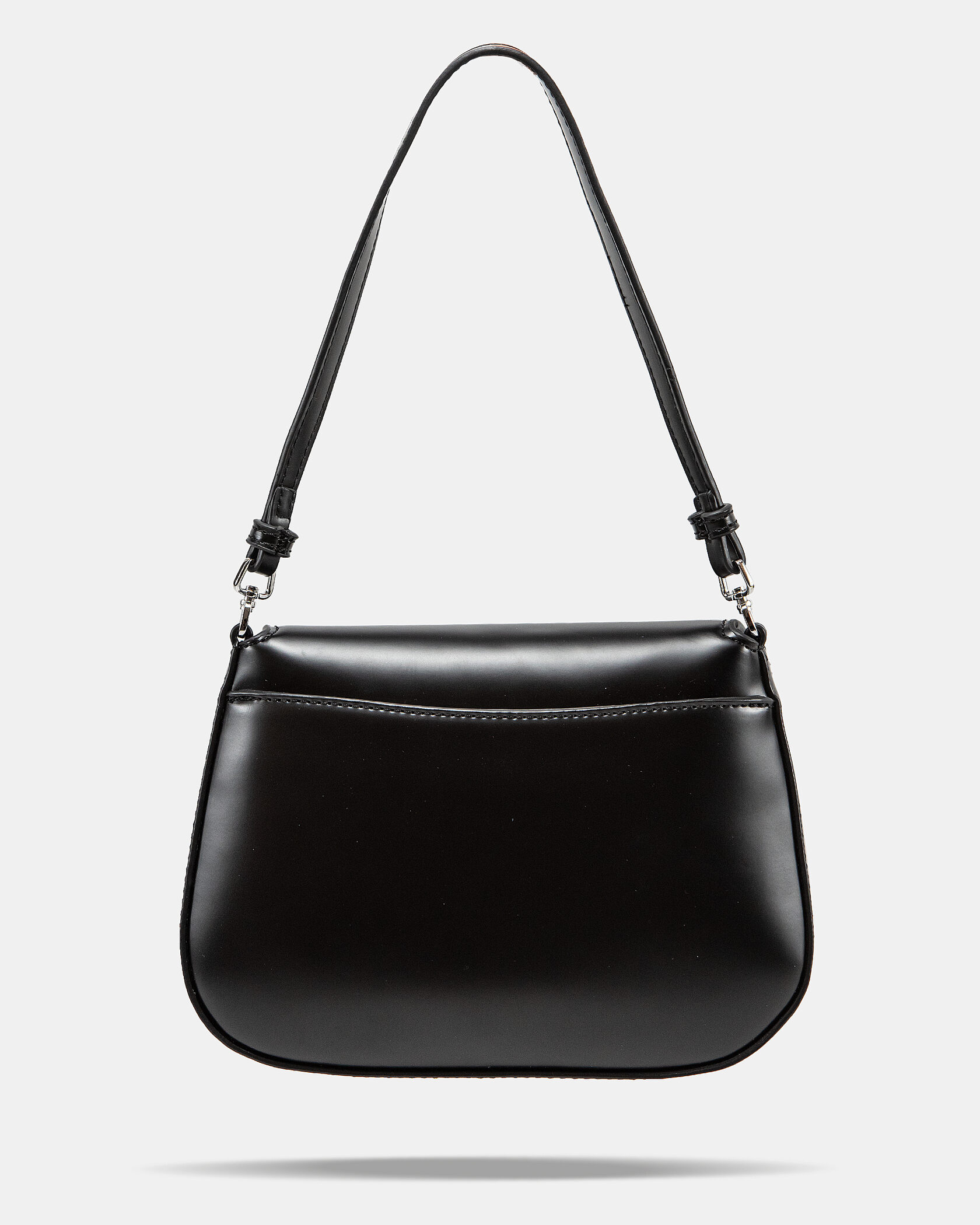 Prada Cleo Lacquered Leather Mini Bag Black - 8