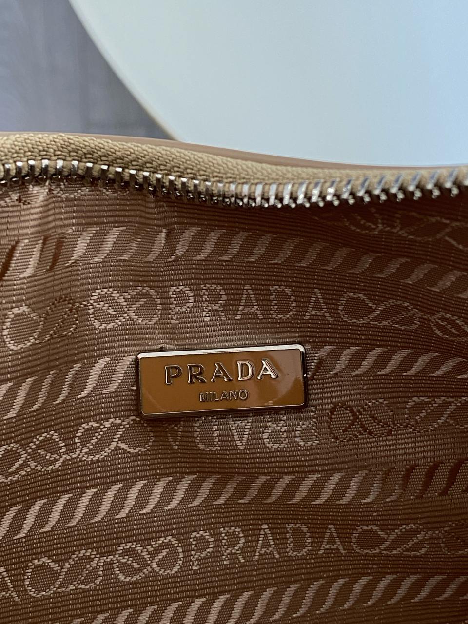 Prada Re-Edition 2005 Saffiano Leather Bag Beige - 17