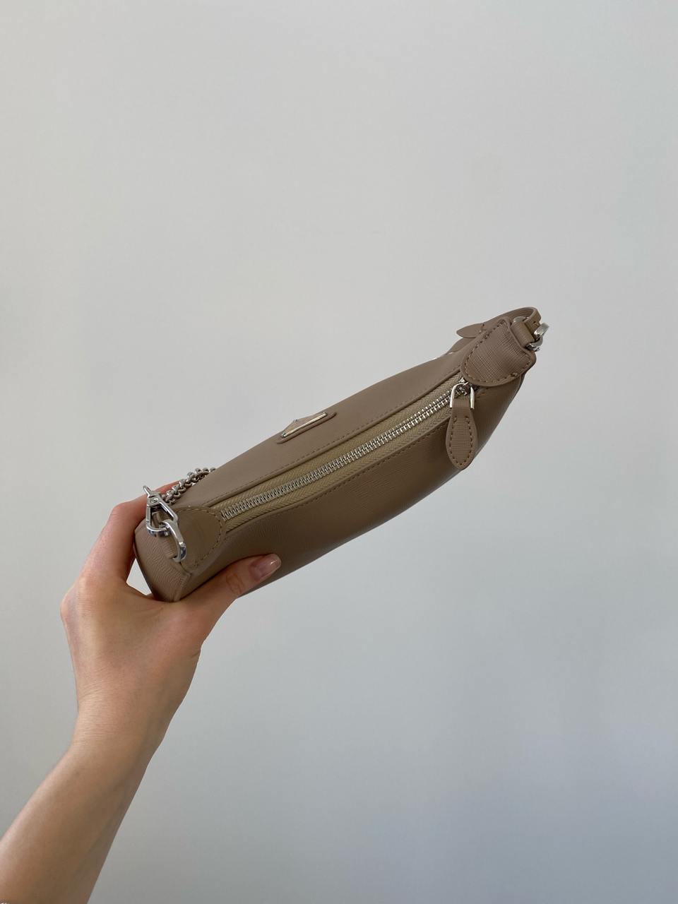 Prada Re-Edition 2005 Saffiano Leather Bag Beige - 9