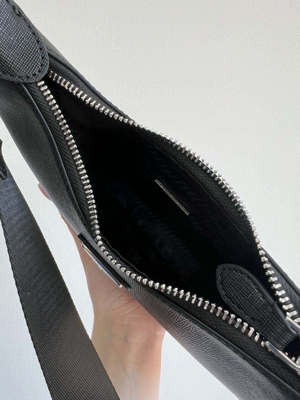 Prada Re-Edition 2005 Saffiano Leather Bag Black - 9