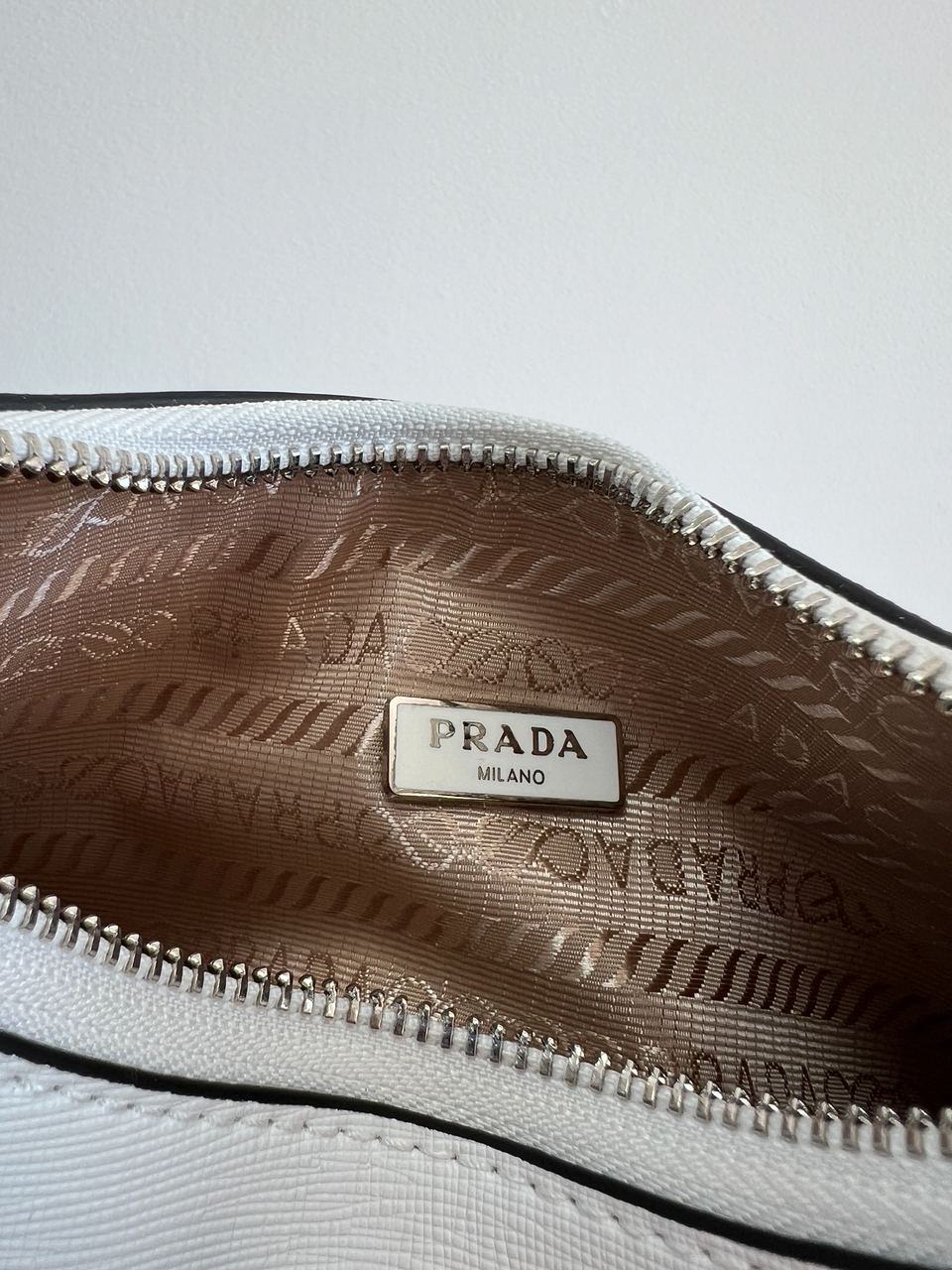 Prada Re-Edition 2005 Saffiano Leather Bag White - 9