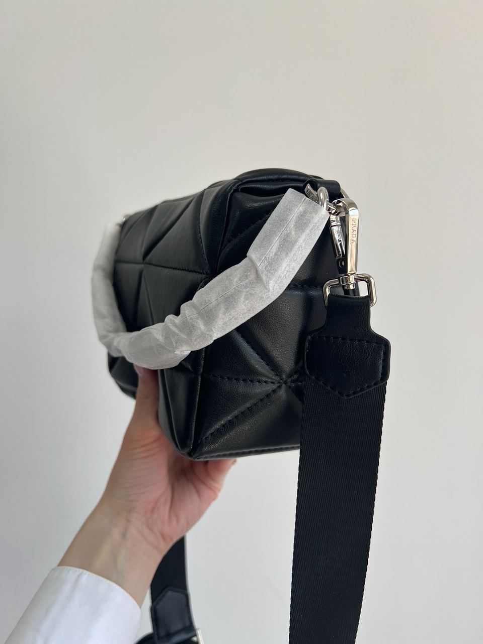 Prada Re-Nylon Padded Shoulder Black - 4