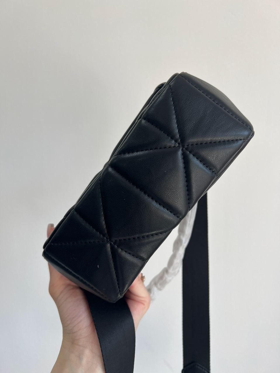 Prada Re-Nylon Padded Shoulder Black - 8