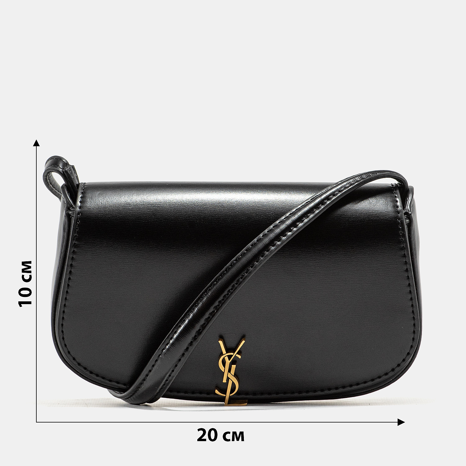 Saint Laurent Black Box Calfskin Mini Voltaire - 3