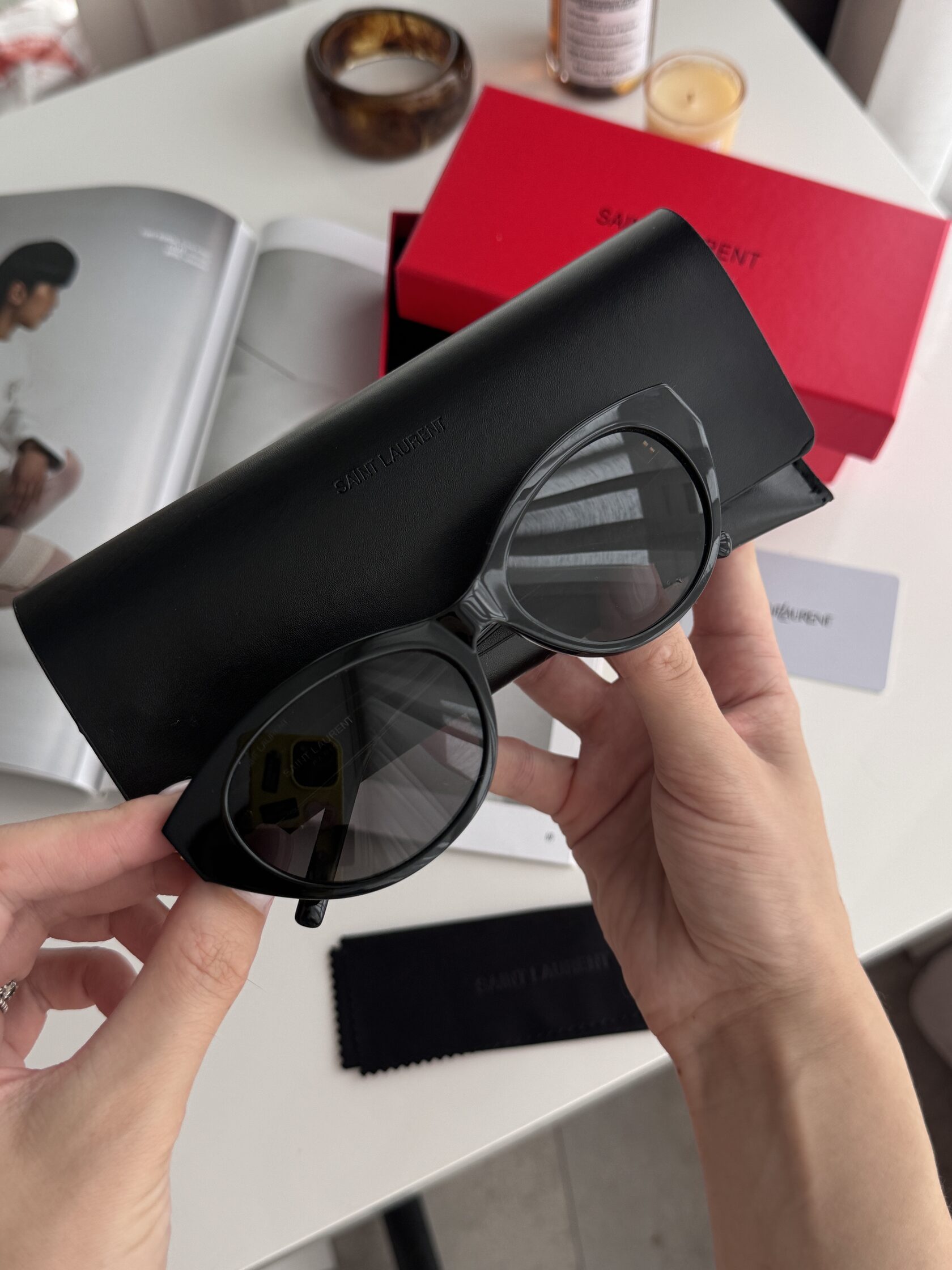 Saint Laurent Black/Gold SL M148/F 001 - 6