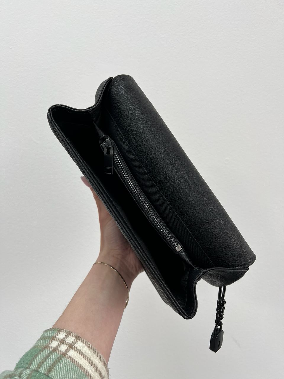 Saint Laurent College Medium in Quilted Leather Black/Black - 10