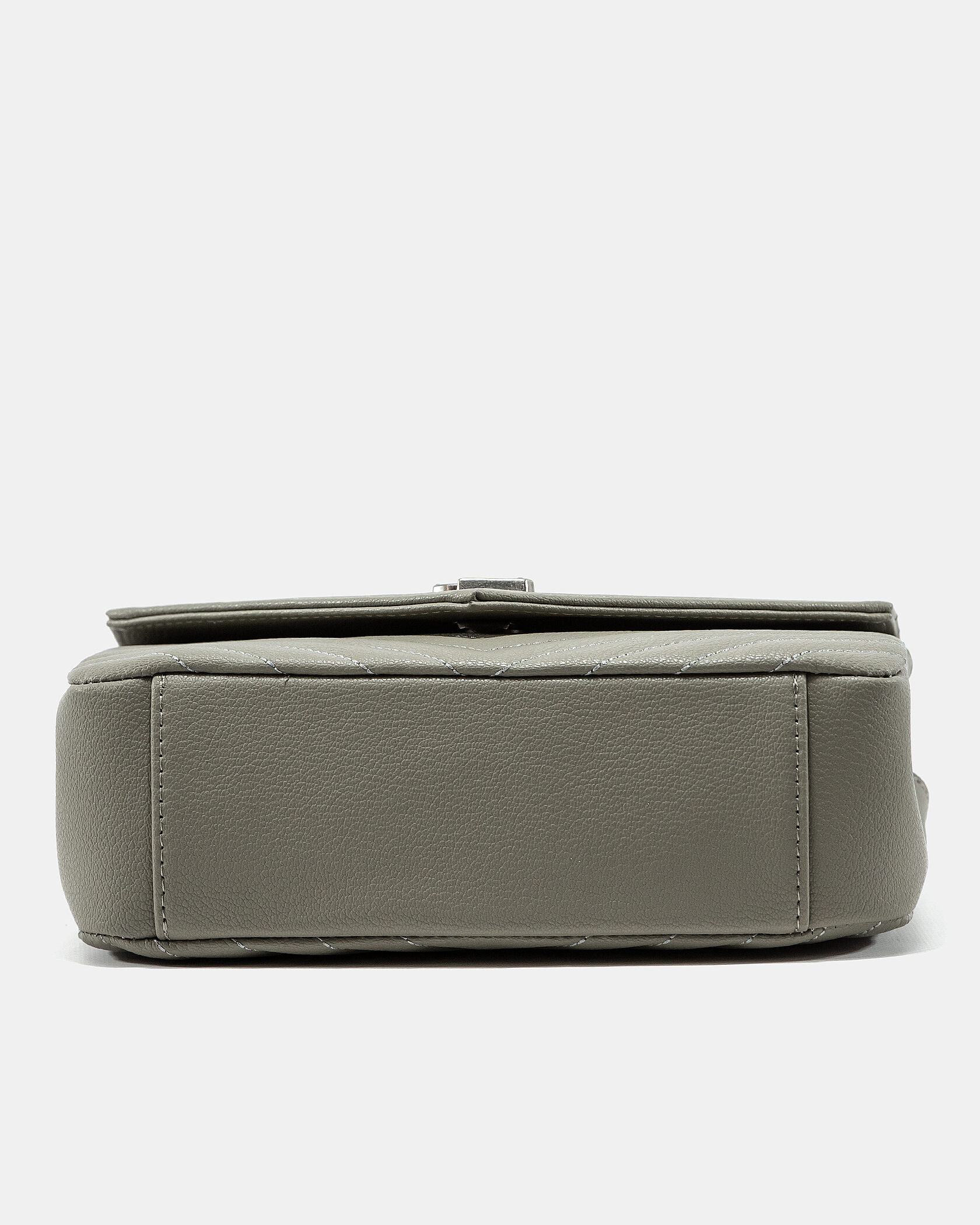 Saint Laurent College Medium in Quilted Leather Grey/Silver - 9