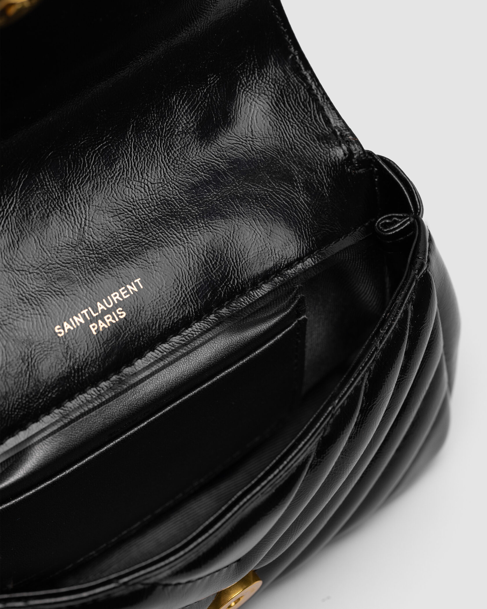 Saint Laurent College Mini Quilted Crossbody Bag Black - 5