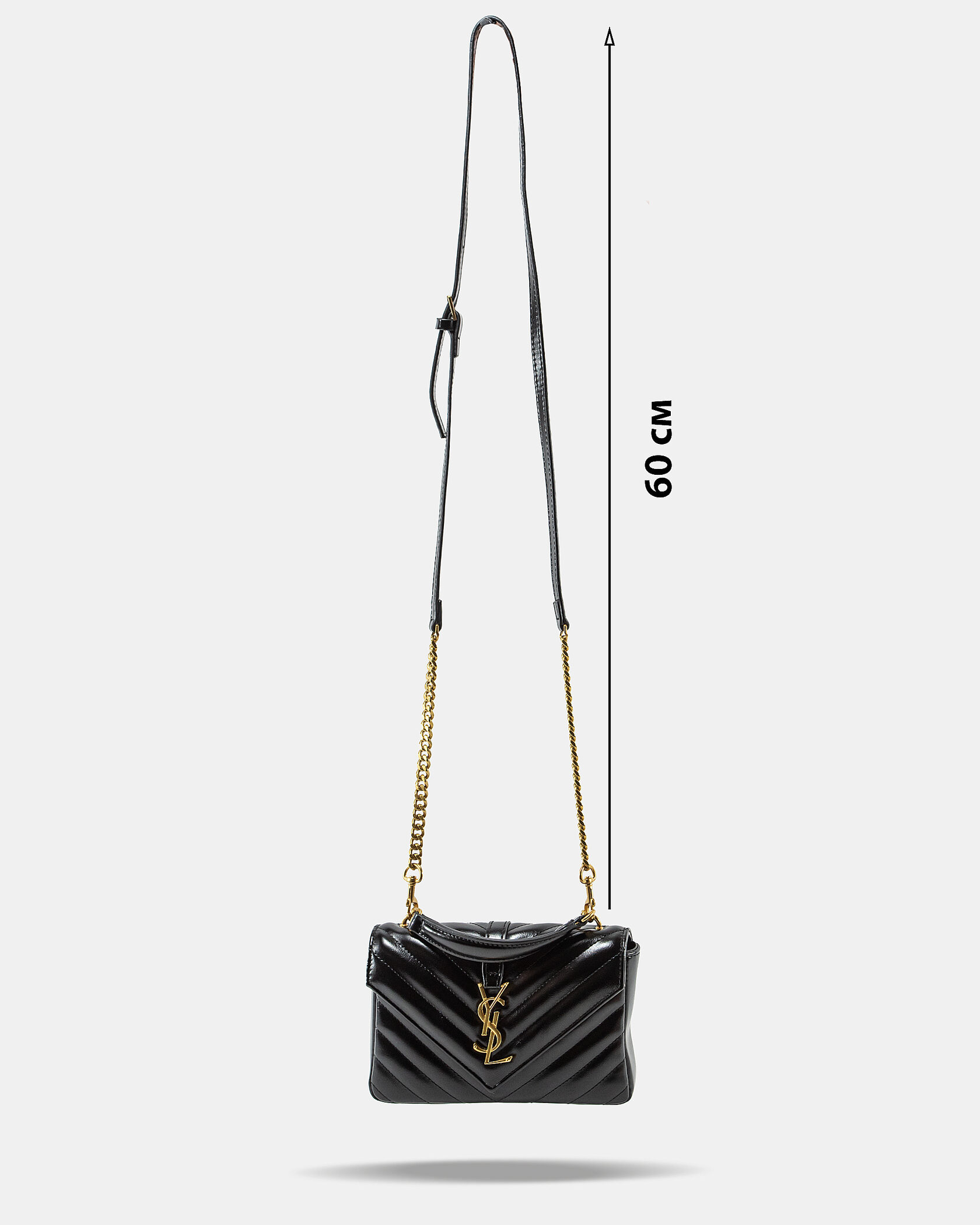 Saint Laurent College Small Top Handle Bag in Black Matelassé Leather - 4