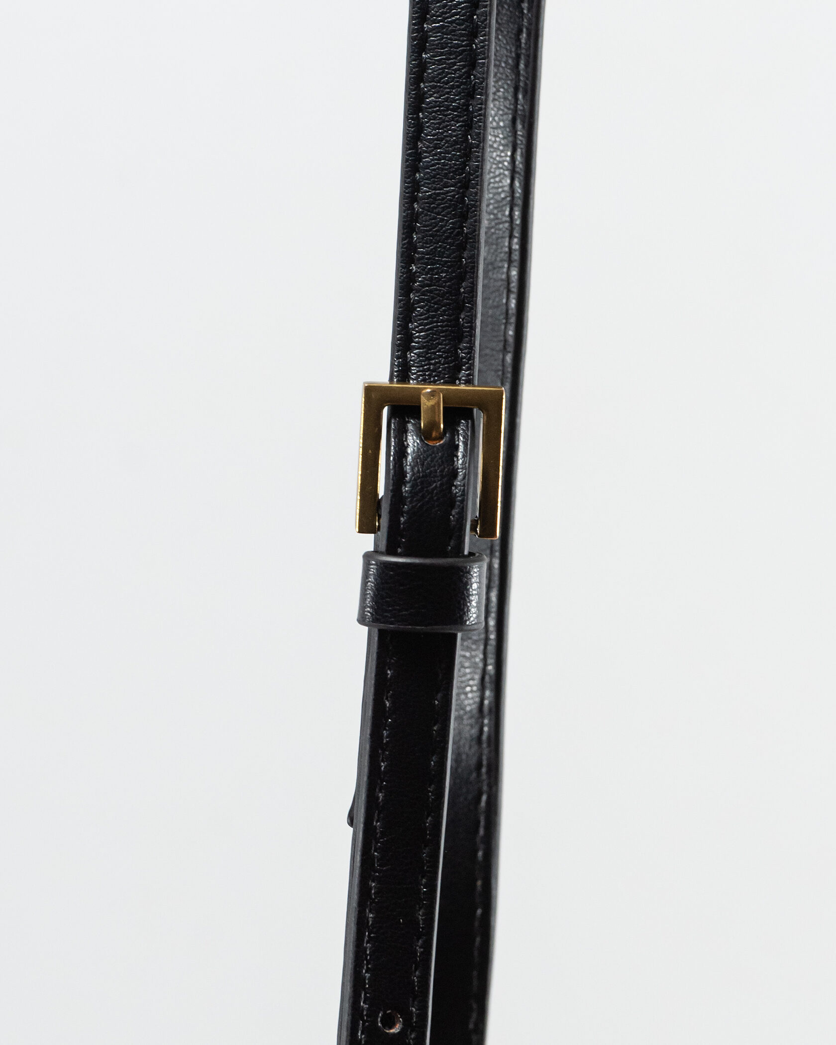 Saint Laurent Gaby Vanity Leather Shoulder Bag Black - 12