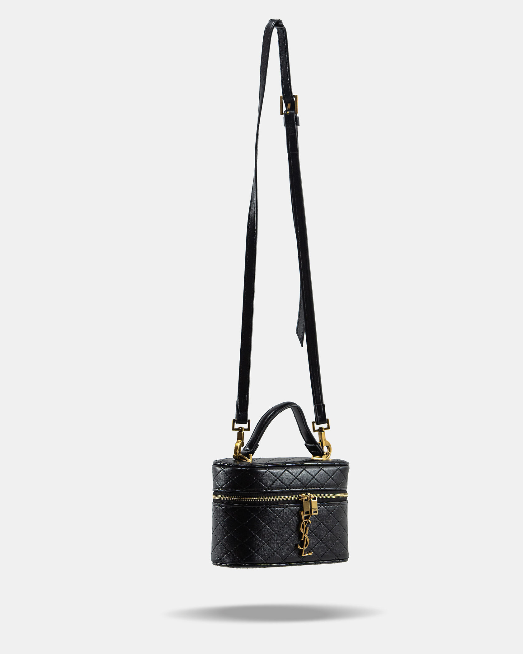 Saint Laurent Gaby Vanity Leather Shoulder Bag Black - 5