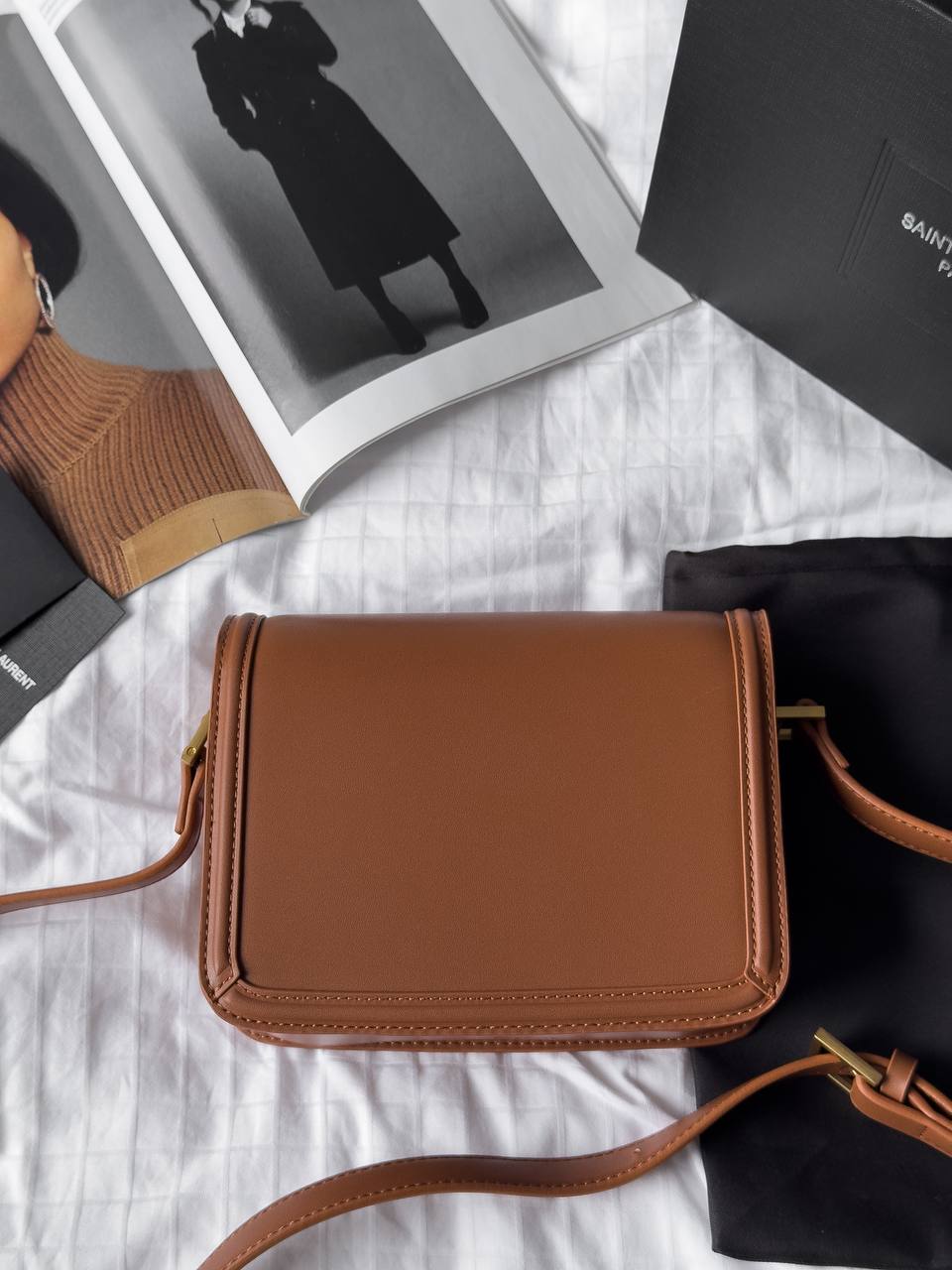 Saint Laurent Large Solferino Brown - 11