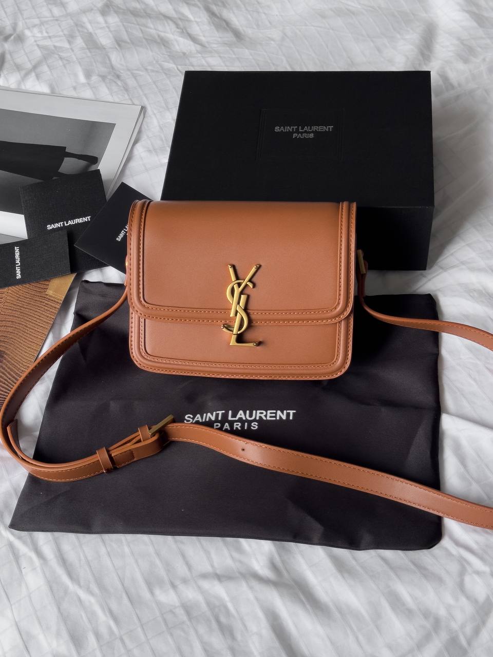 Saint Laurent Large Solferino Brown - 2
