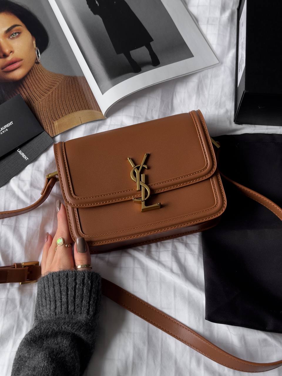 Saint Laurent Large Solferino Brown - 3