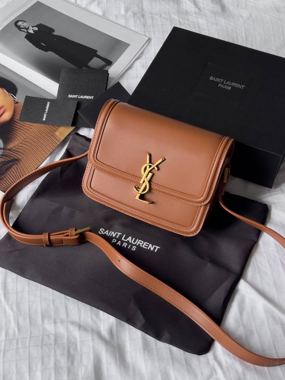 Saint Laurent Large Solferino Brown - 4