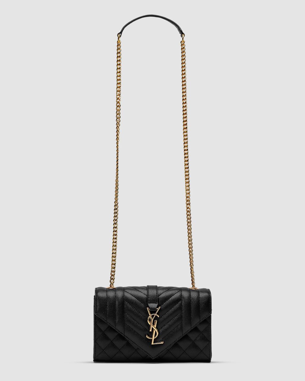 Saint Laurent Leather Envelope Chain Bag - 3