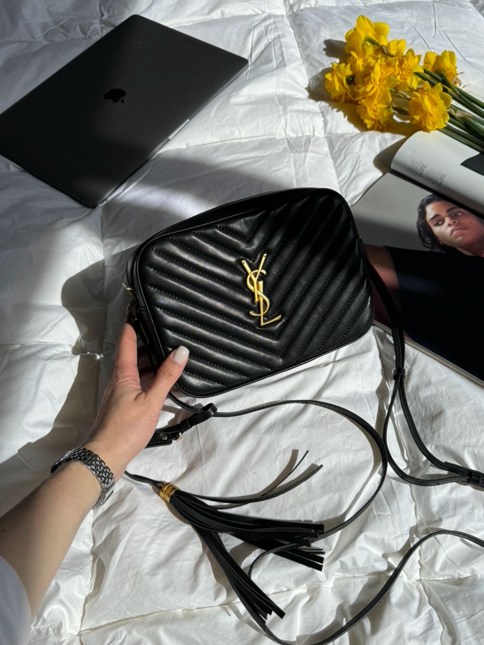 Saint Laurent Lou Quilted Camera Bag - 6