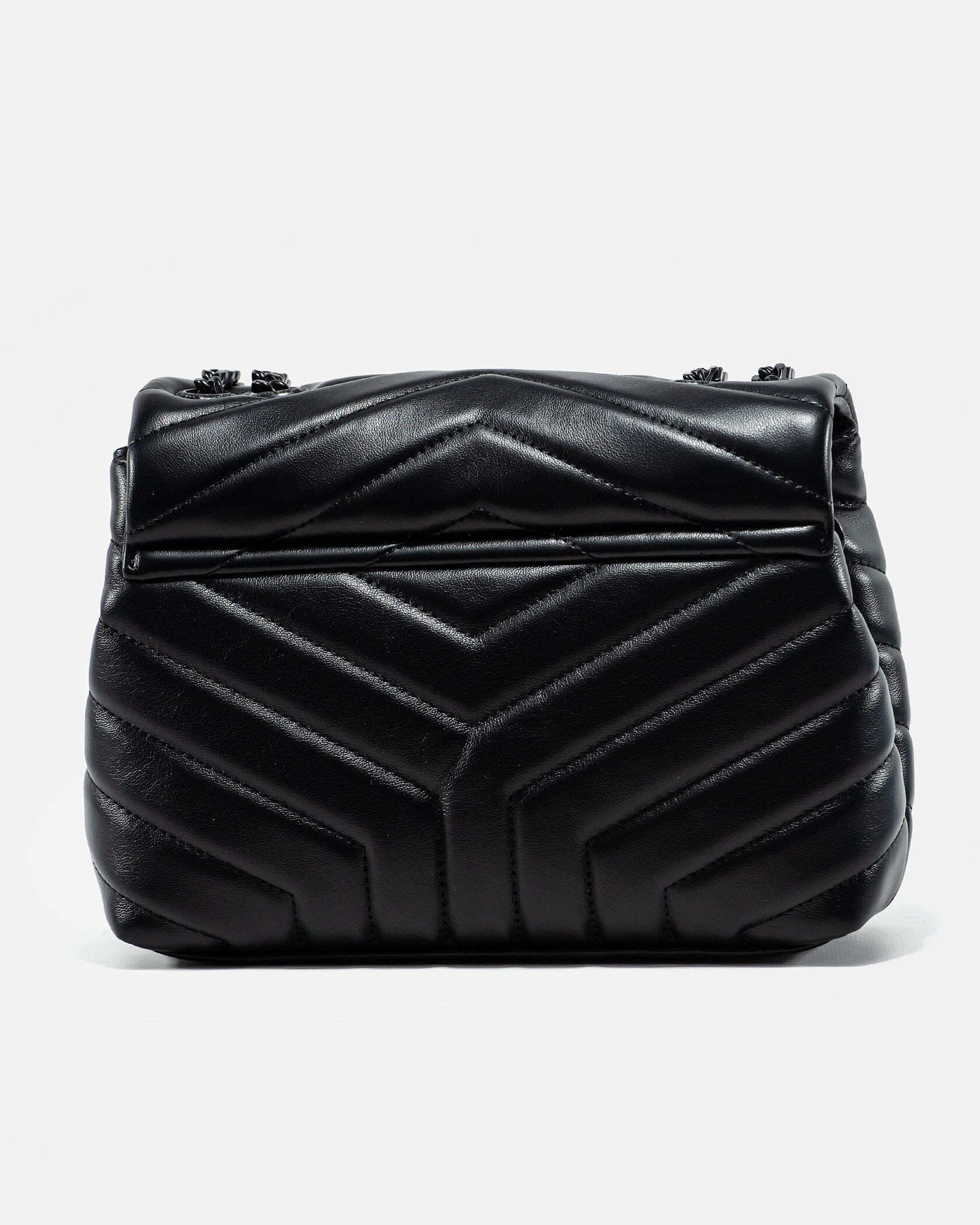 Saint Laurent Loulou Puffer Small Shoulder Bag in Black Quilted Leather with Black Hardware - 8