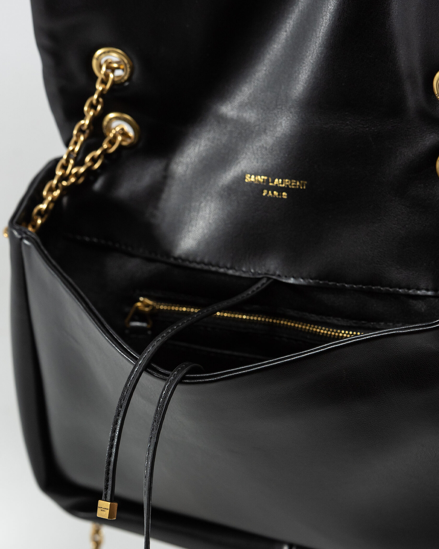 Saint Laurent Loulou Puffer Small Shoulder Bag in Black Quilted Leather - 15