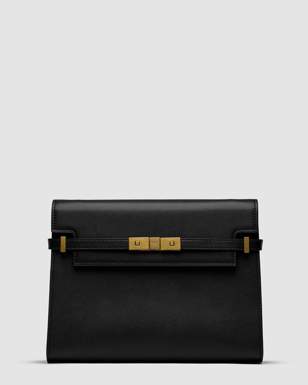 Saint Laurent Manhattan Large Leather Shoulder Bag Black - 4