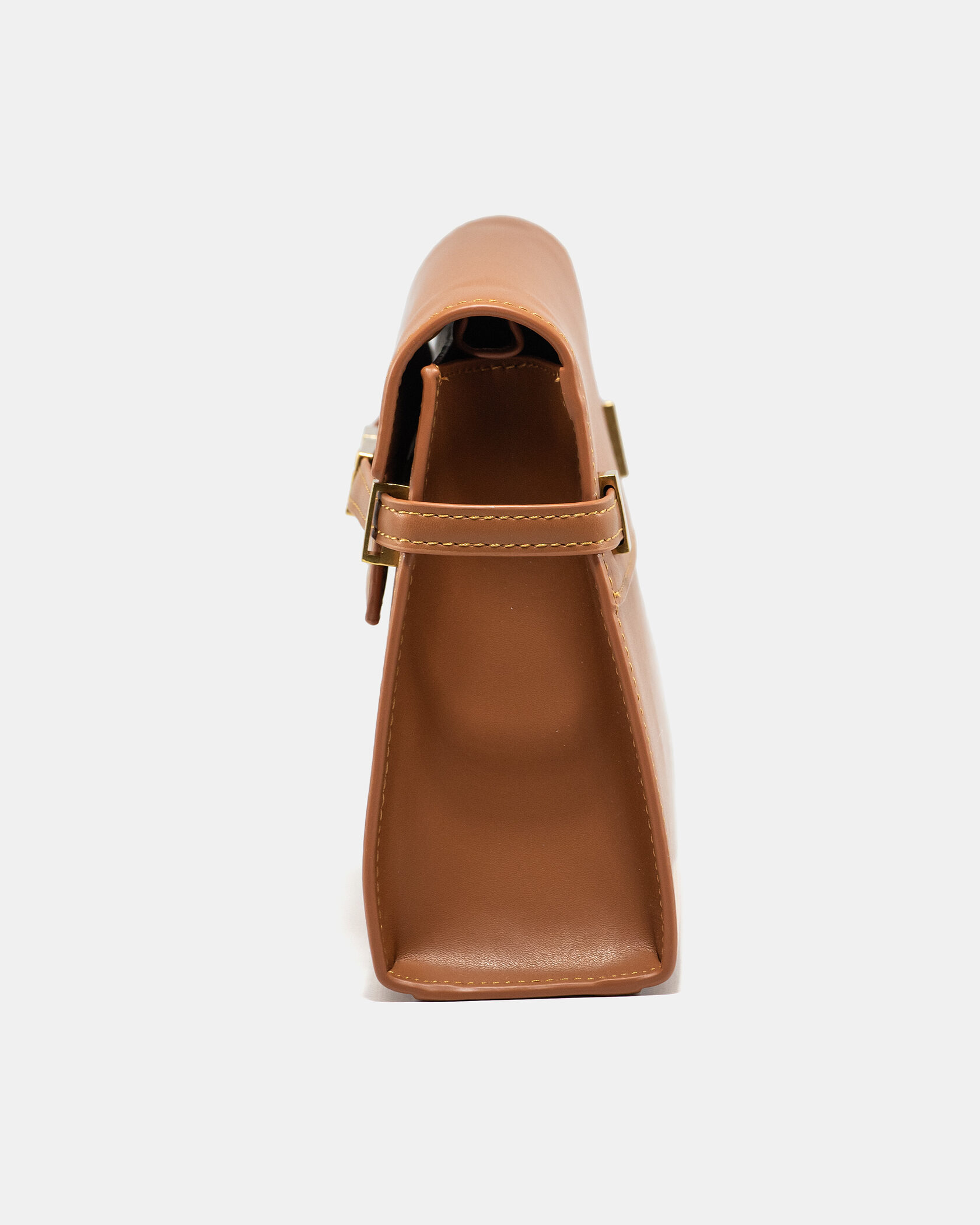 Saint Laurent Manhattan Medium Leather Shoulder Bag Brown - 7