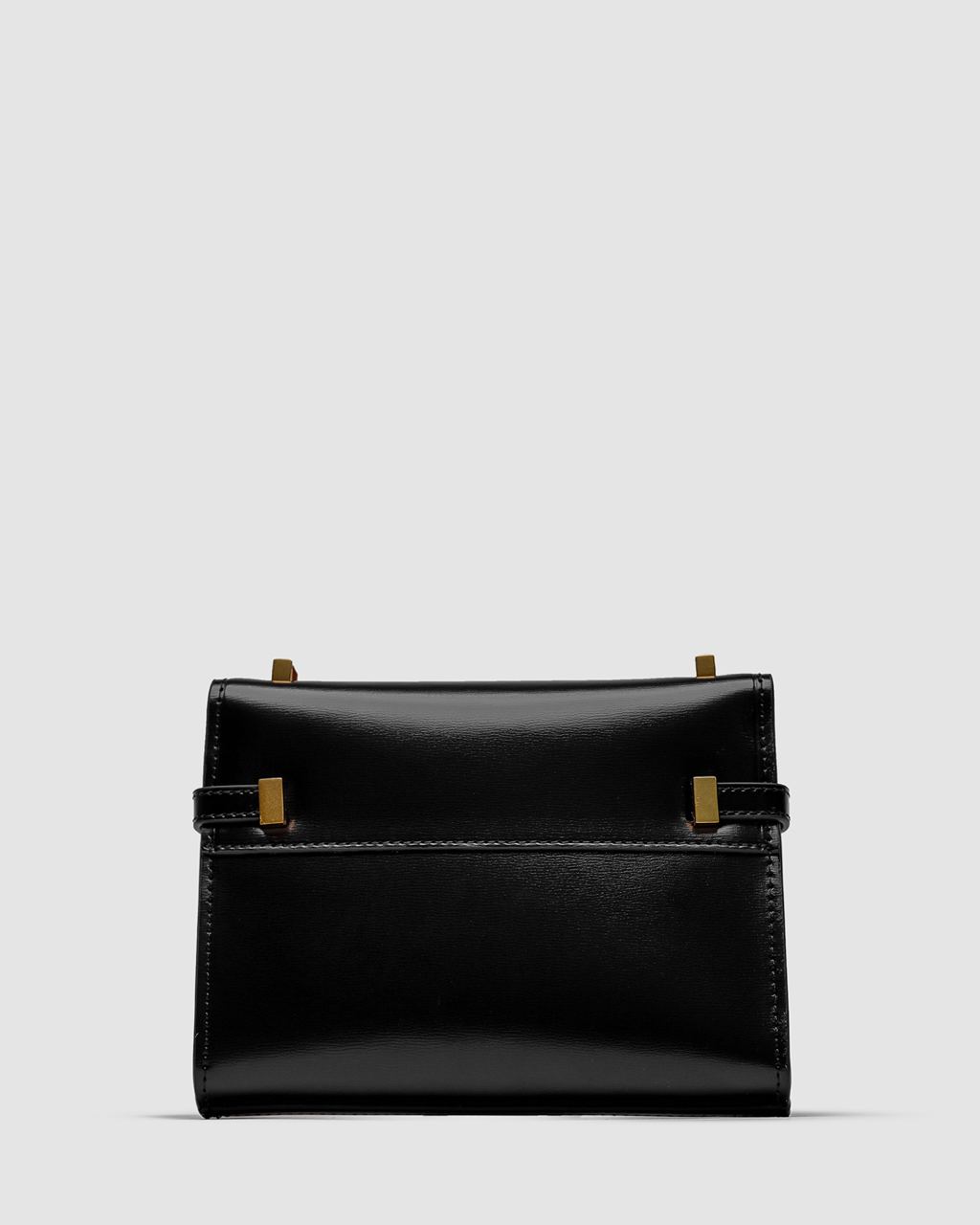 Saint Laurent Manhattan Mini Leather Shoulder Bag Black - 12