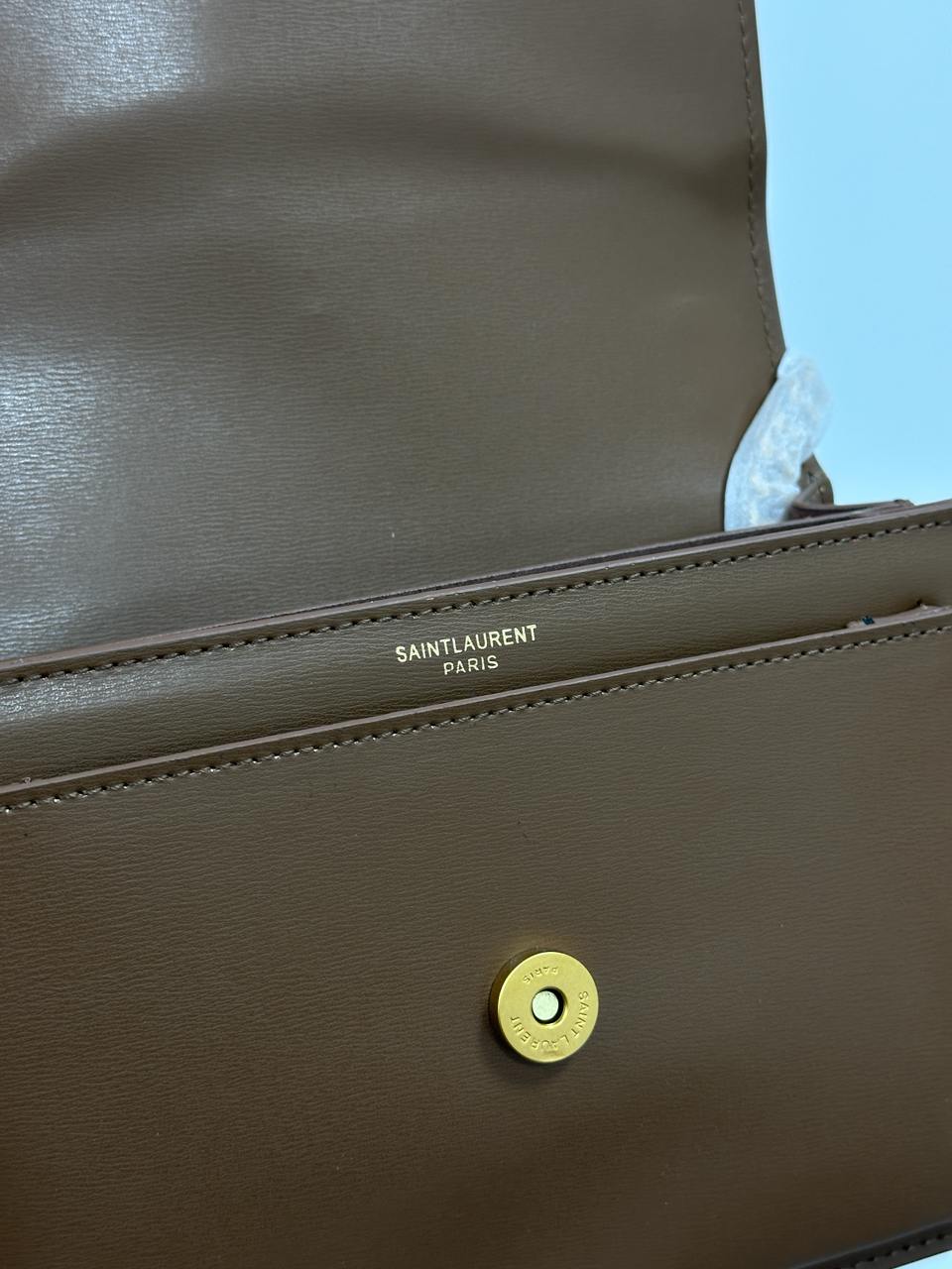 Saint Laurent Medium Sunset in Smooth Leather Brown/Gold - 11