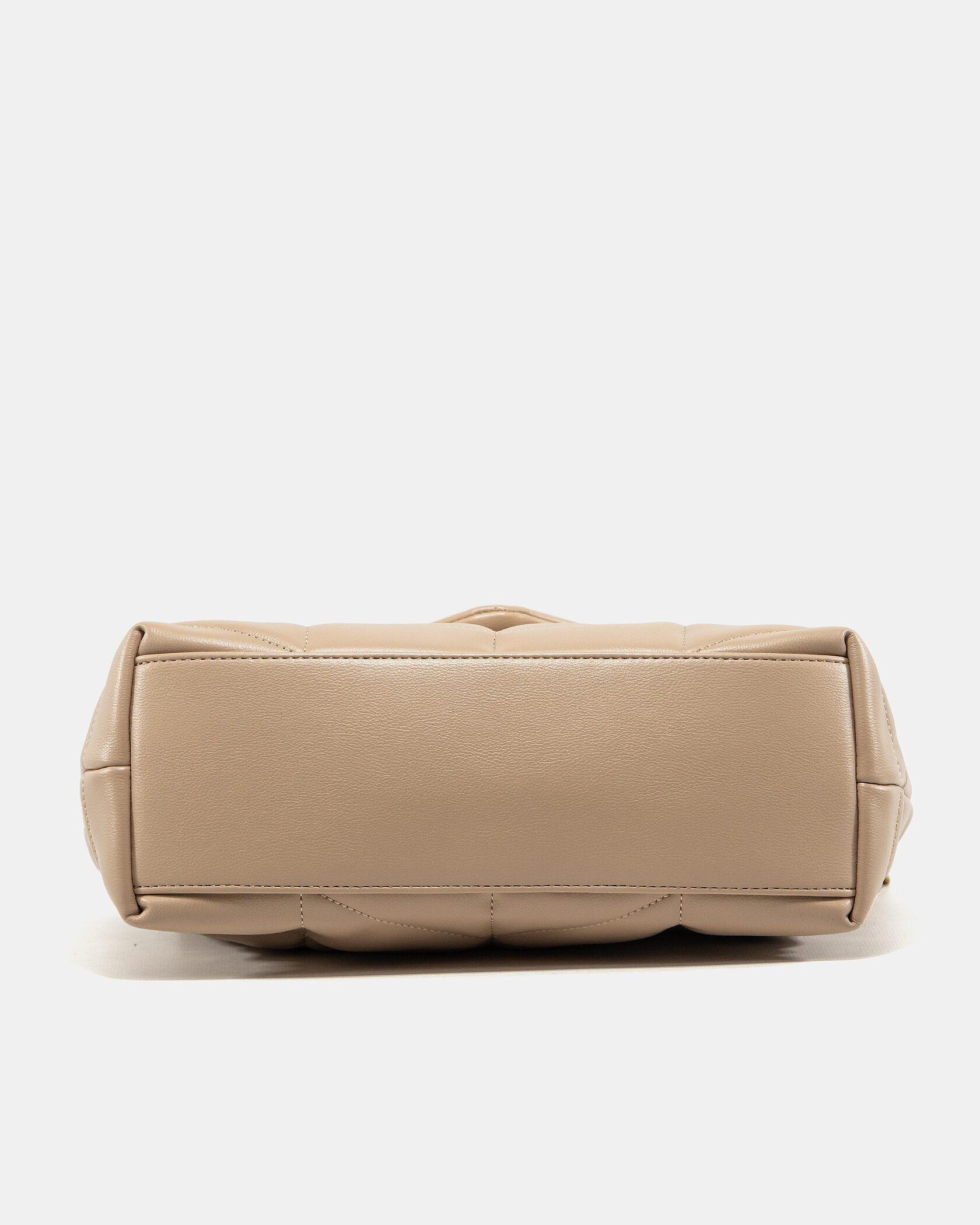 Saint Laurent Puffer Small in Nappa Leather Beige Gold Chain - 10